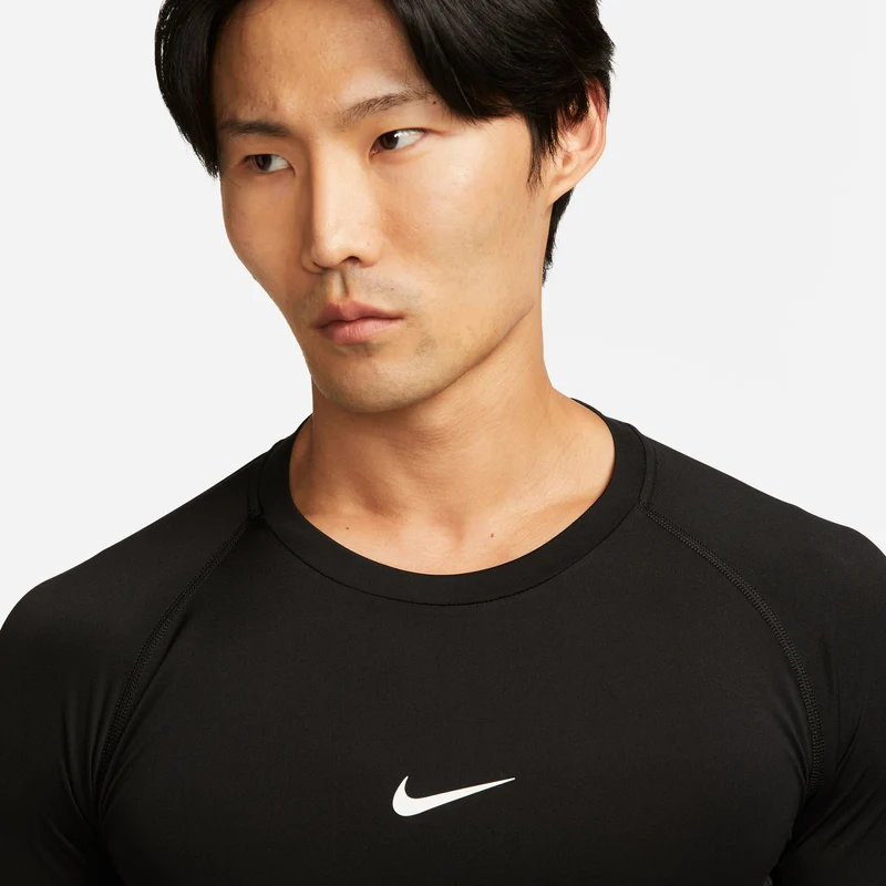 NIKE M NP DF TIGHT TOP LS Langarm Sportshirt