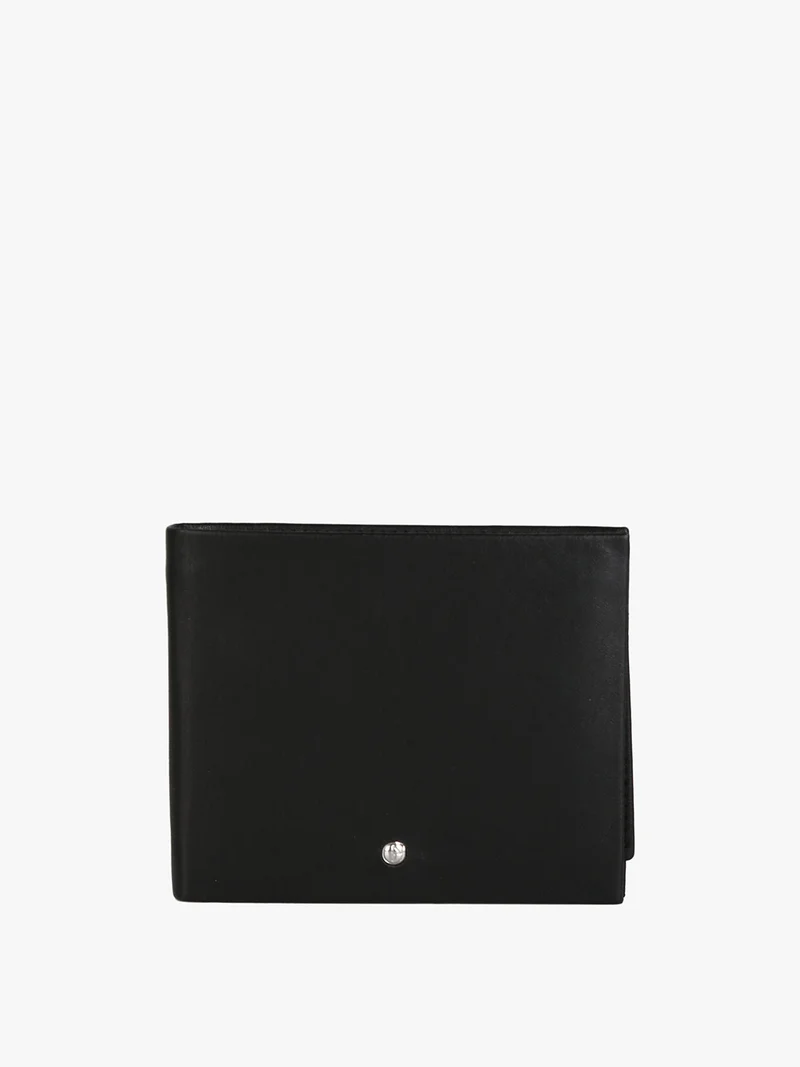 Portafoglio in pelle da uomo - nero