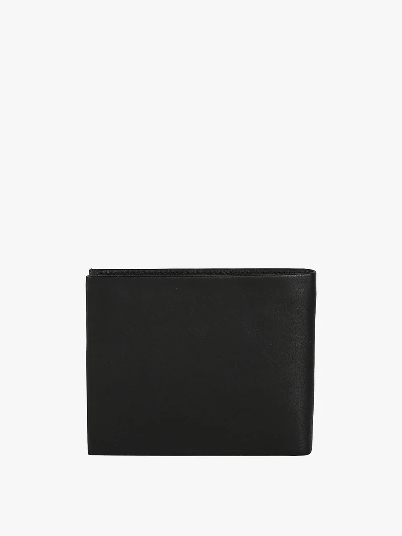Portafoglio in pelle da uomo - nero