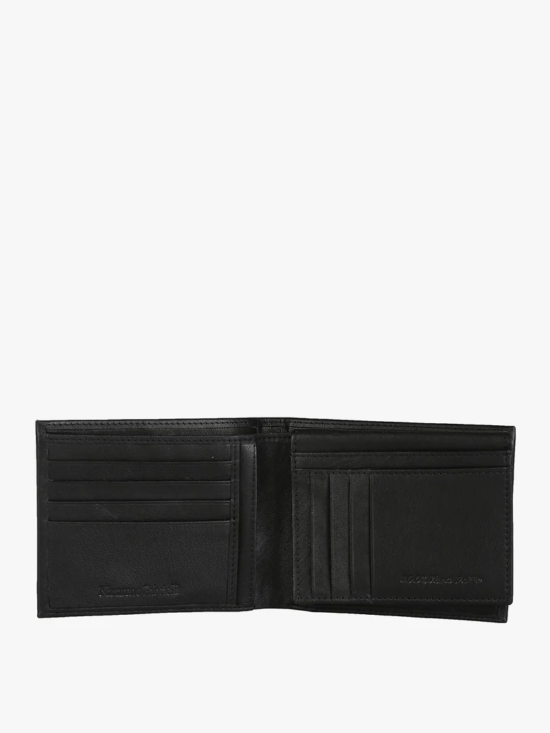 Portafoglio in pelle da uomo - nero
