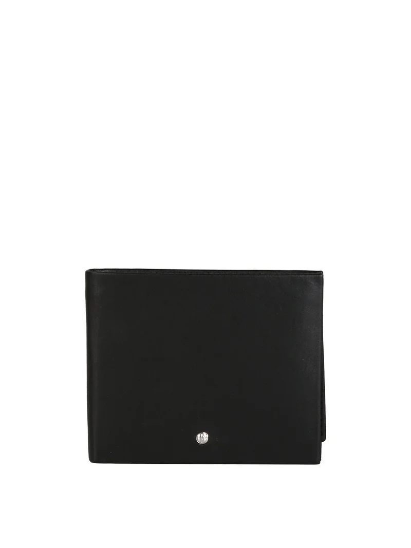 Portafoglio in pelle da uomo - nero
