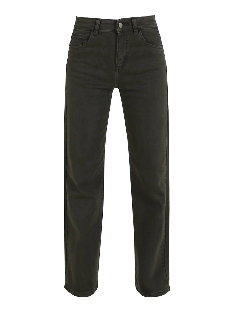Jeans donna mom fit - verde