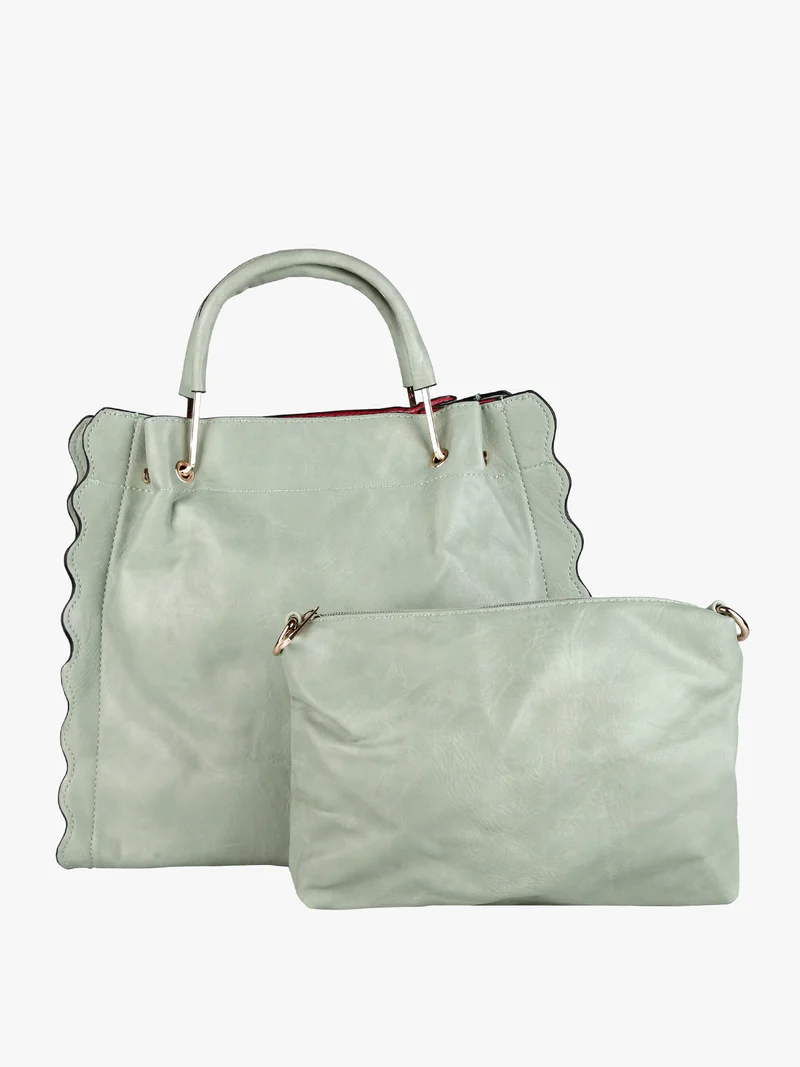 Borsa donna rigida - acqua marina
