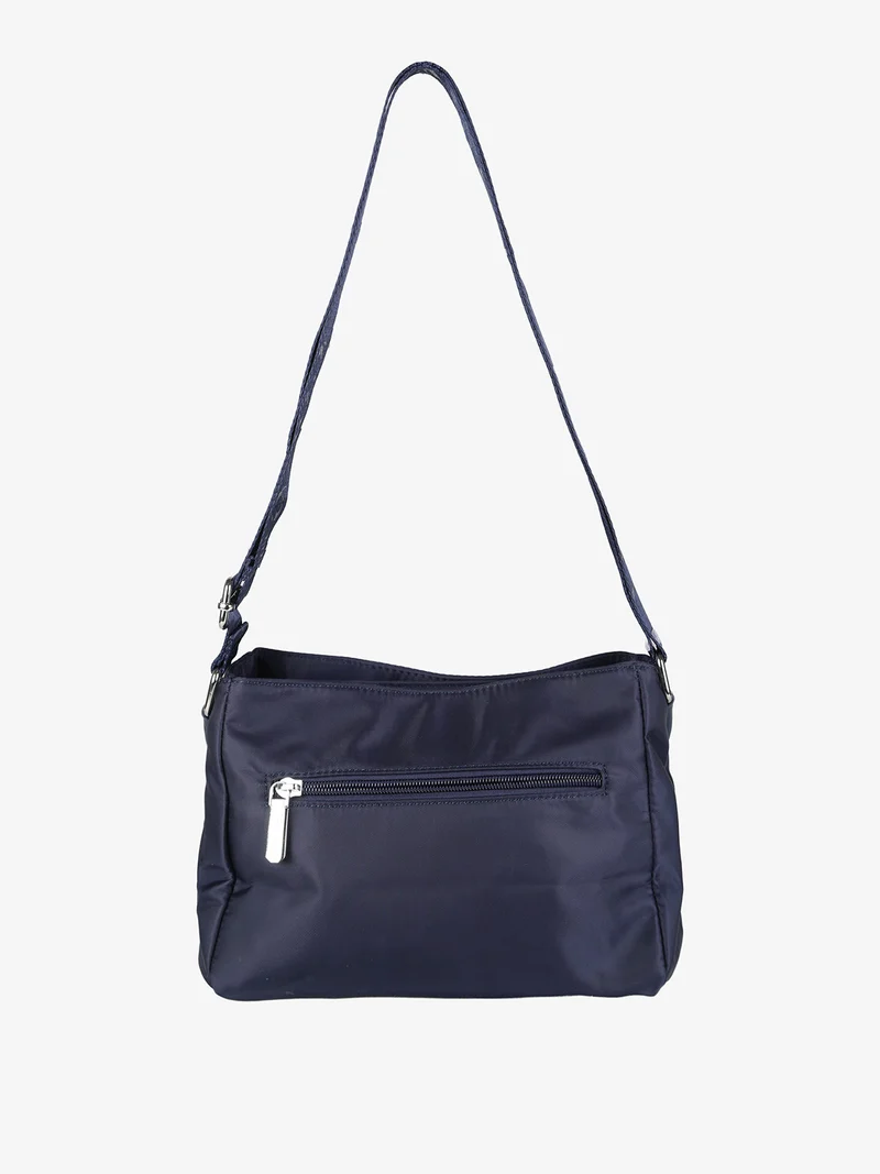 Borsa a tracolla da donna in nylon - blu scuro