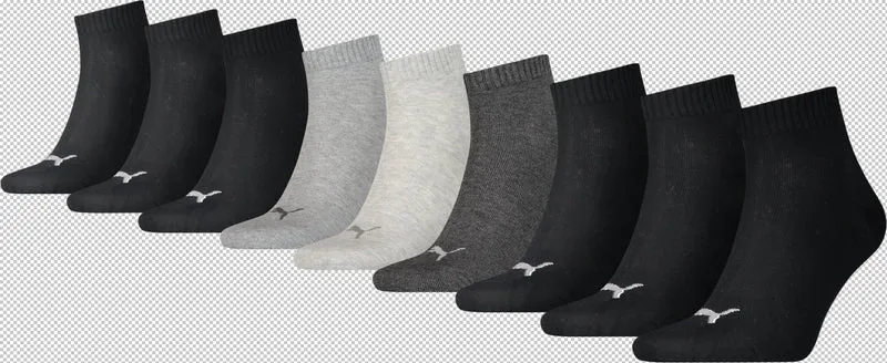 PUMA Plain Sneaker Trainer Socken 3er-Pack