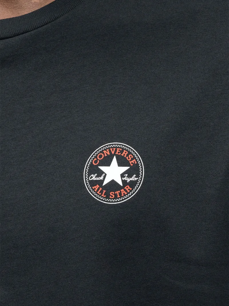 CORE CHUCK PATCH TEE t-shirt uomo in cotone con logo - nero