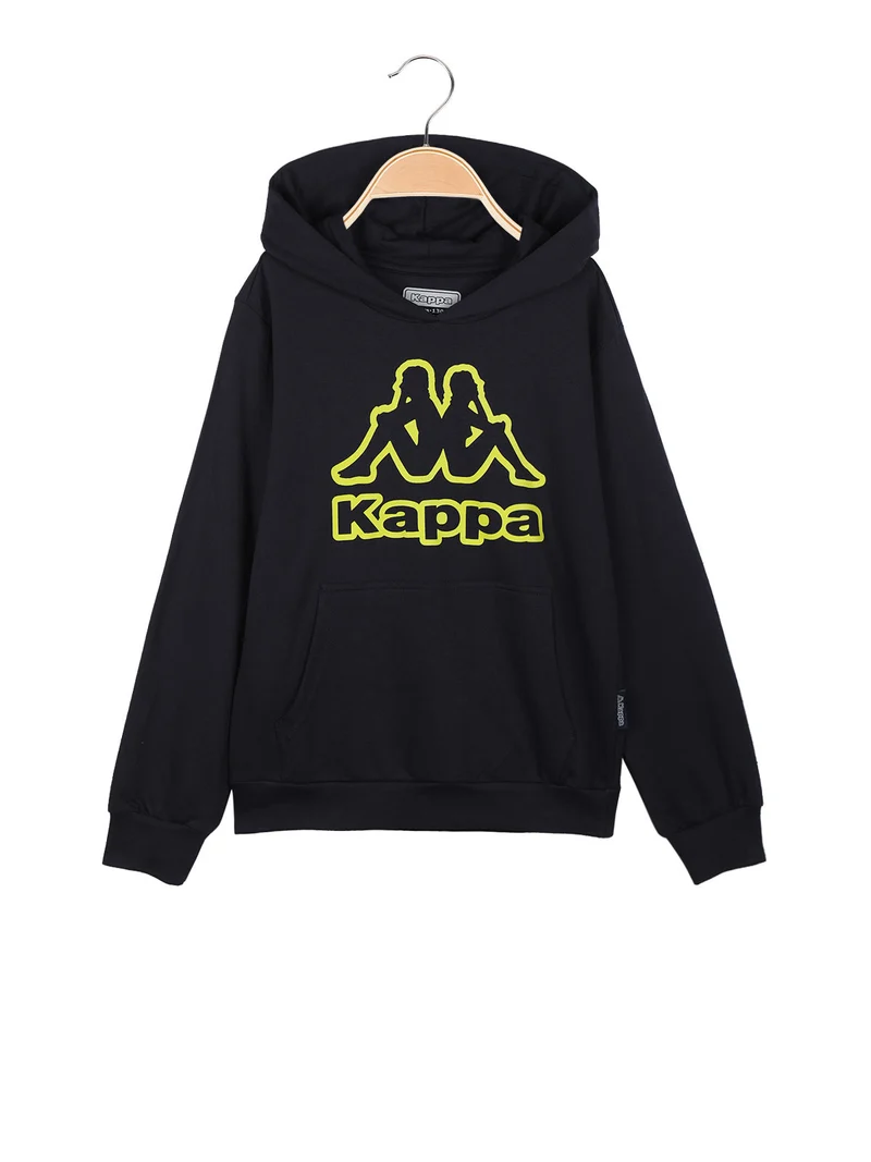 Felpa da bambino con cappuccio - blu scuro