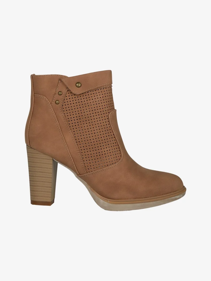 Stivaletti donna primaverili con tacco - marrone