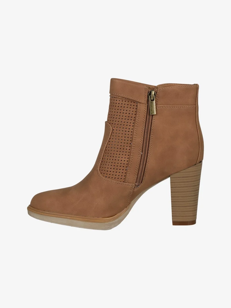 Stivaletti donna primaverili con tacco - marrone
