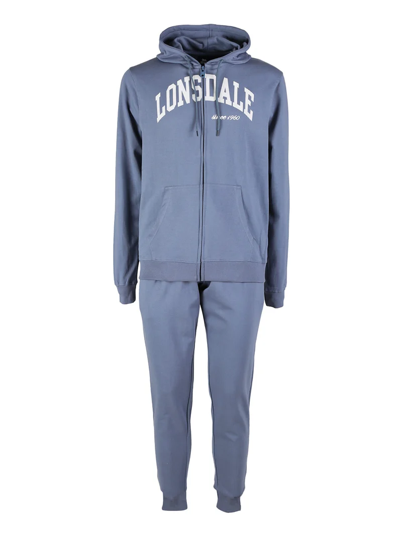 Completo tuta da uomo sportiva con cappuccio e zip - cielo