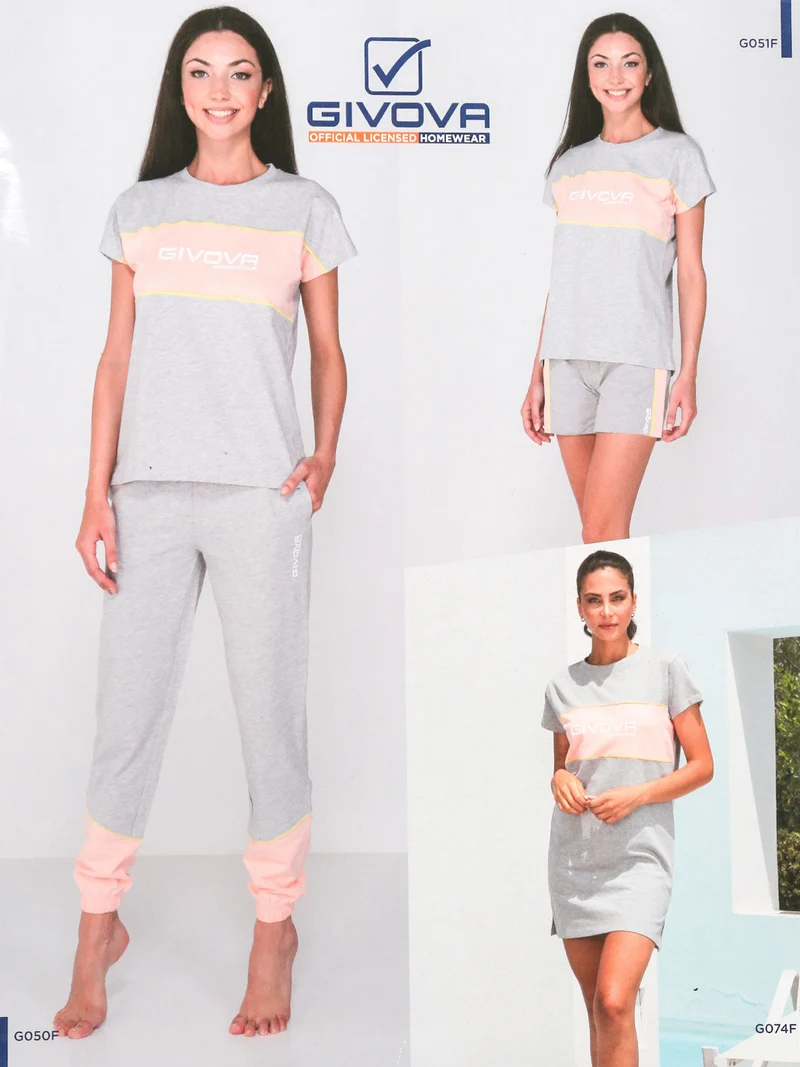 Vestito da casa donna manica corta - grigio