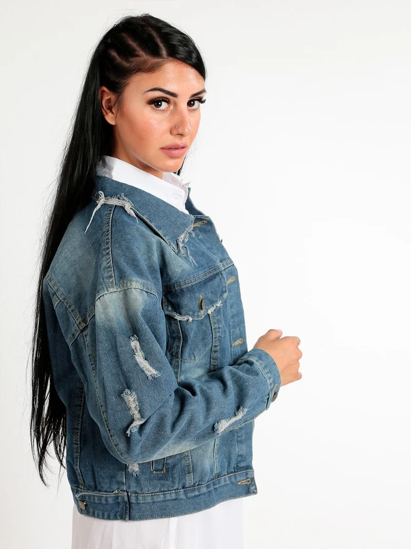 Giacca in jeans oversize donna - jeans