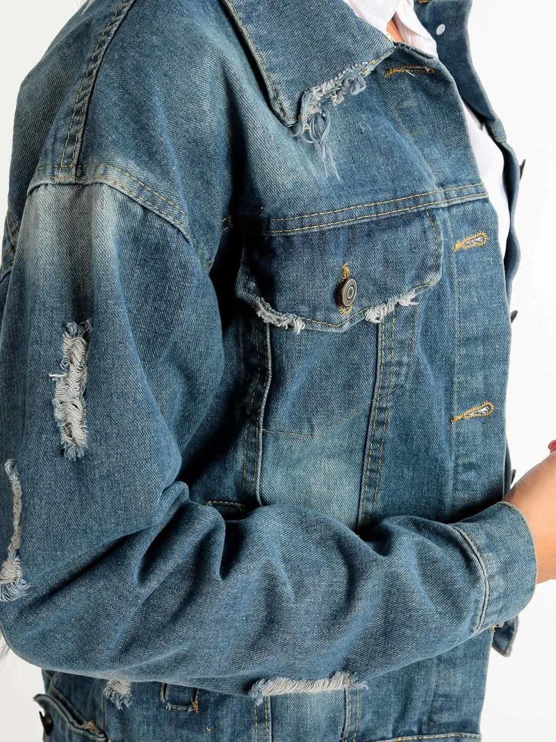 Giacca in jeans oversize donna - jeans