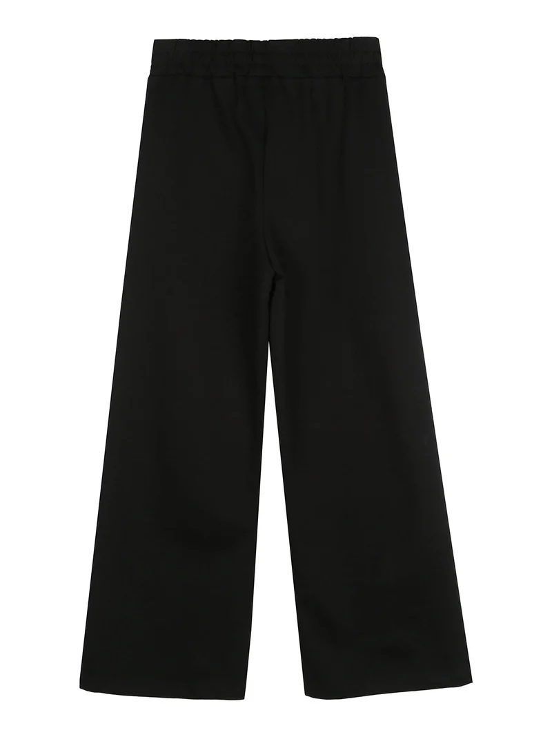 Lollitop Completo 2 pezzi da ragazza con cappuccio e pantaloni a gamba larga - nero