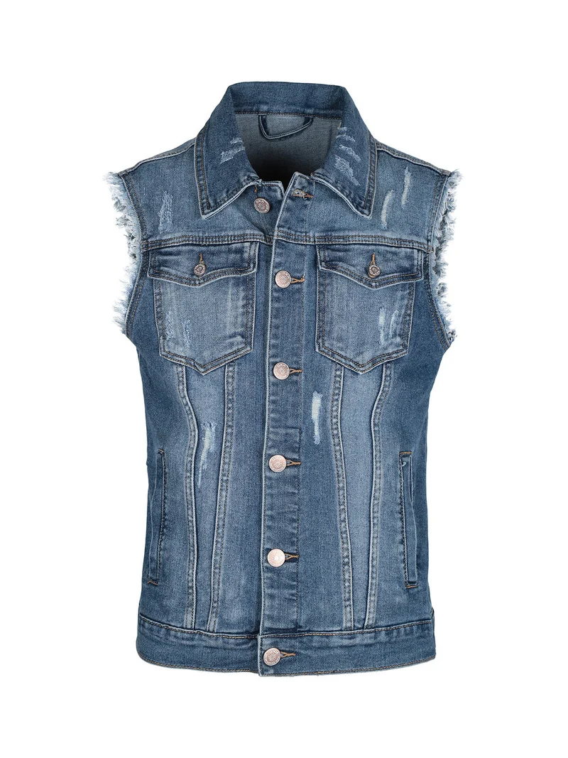 Gilet in jeans da uomo - jeans