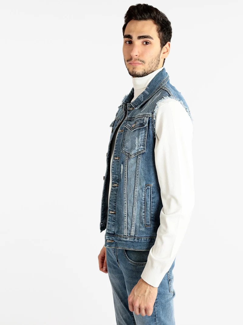 Gilet in jeans da uomo - jeans