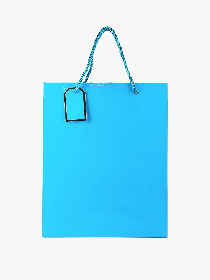 Sacchetto da regalo lucido - blu