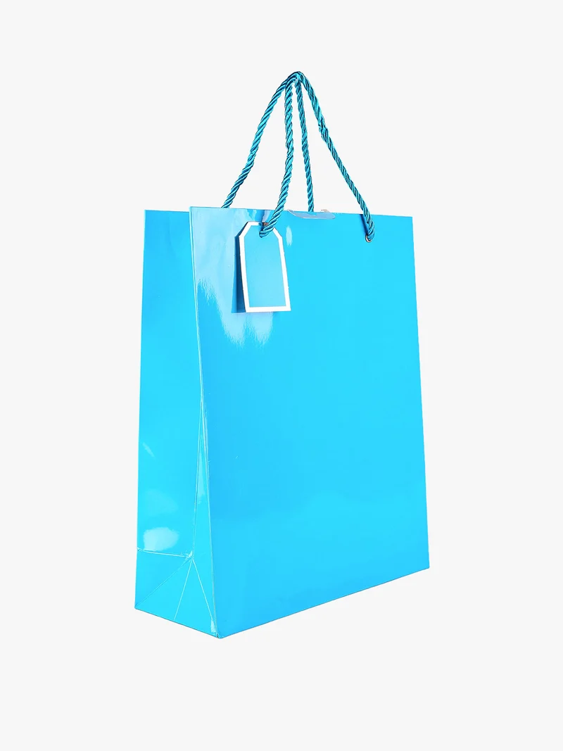 Sacchetto da regalo lucido - blu