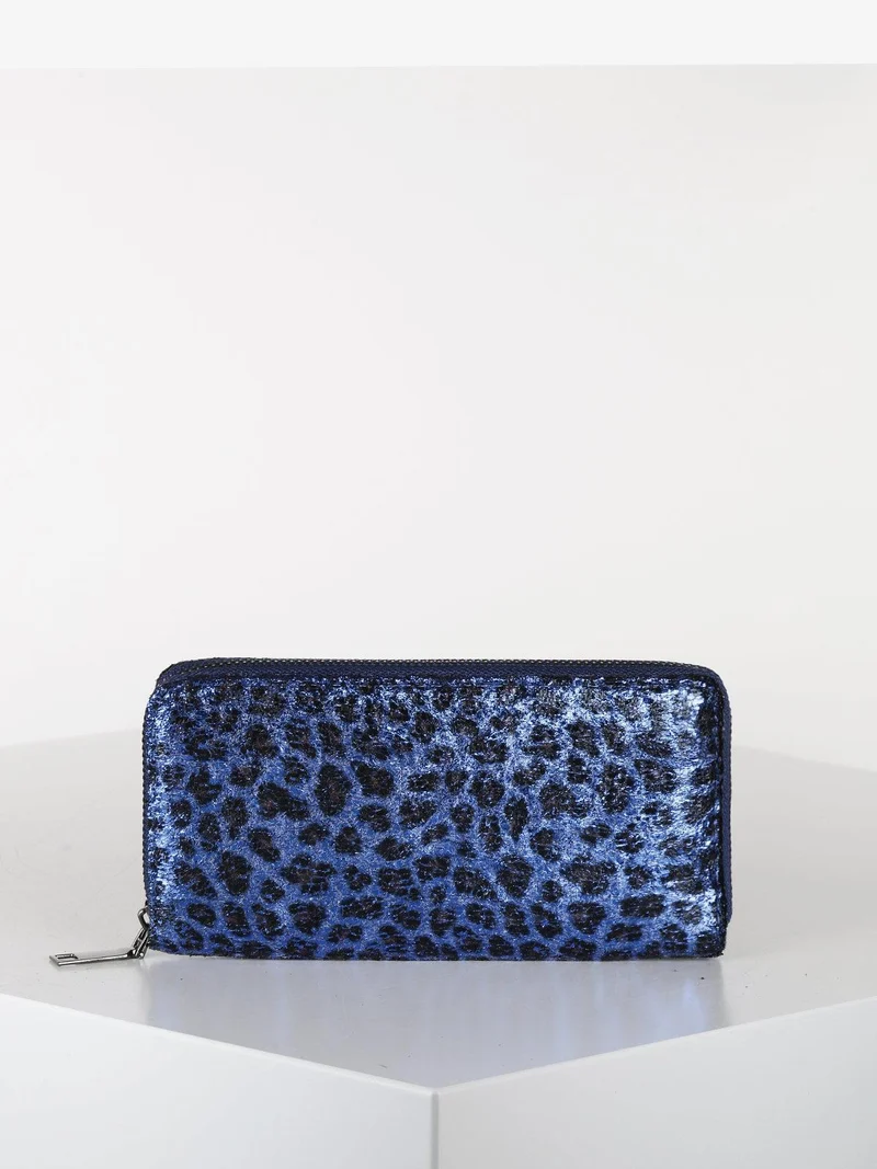 Portafoglio donna animalier - blu