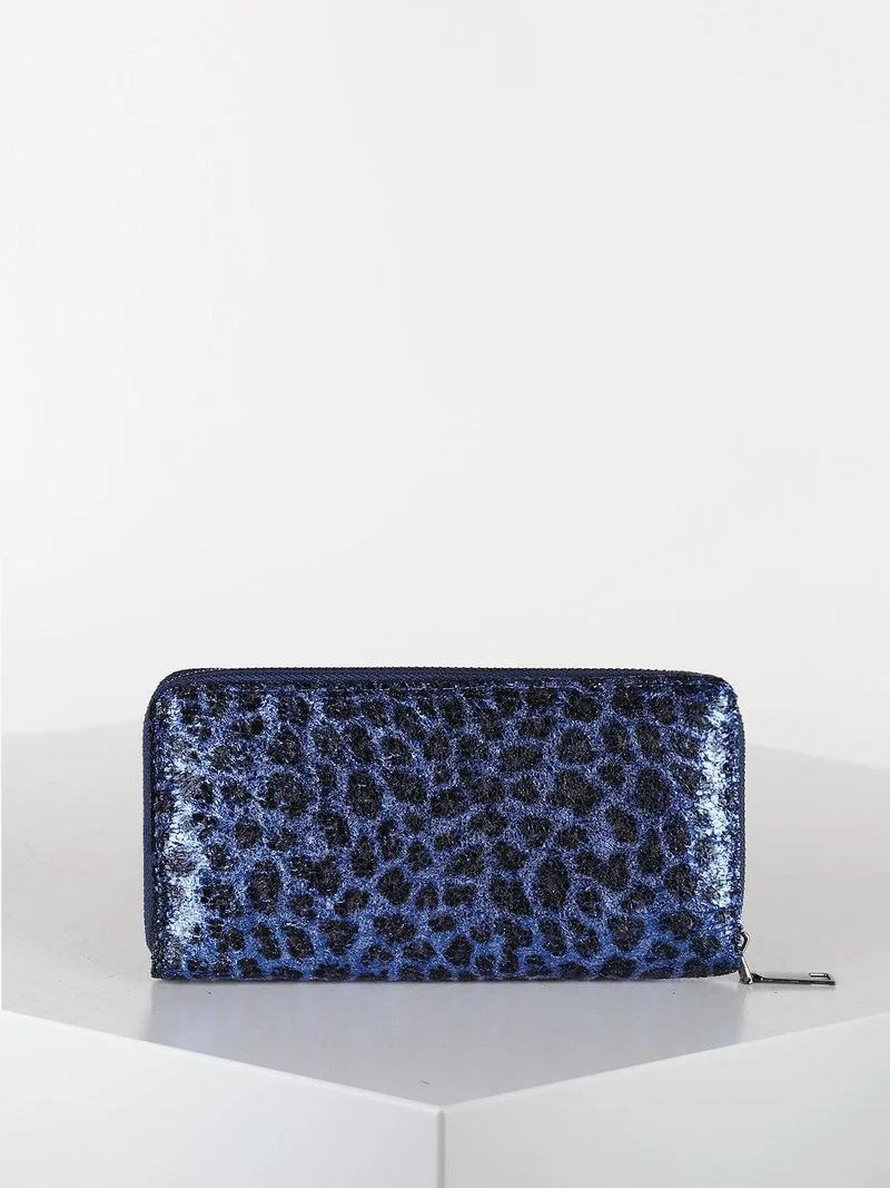 Portafoglio donna animalier - blu