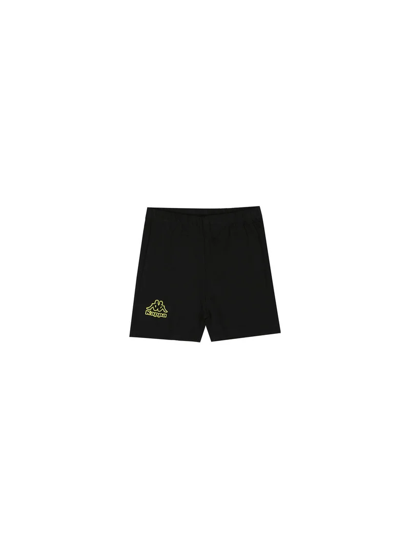 Completo corto da neonata 2 pezzi in cotone con maniche a volant e shorts - rosa