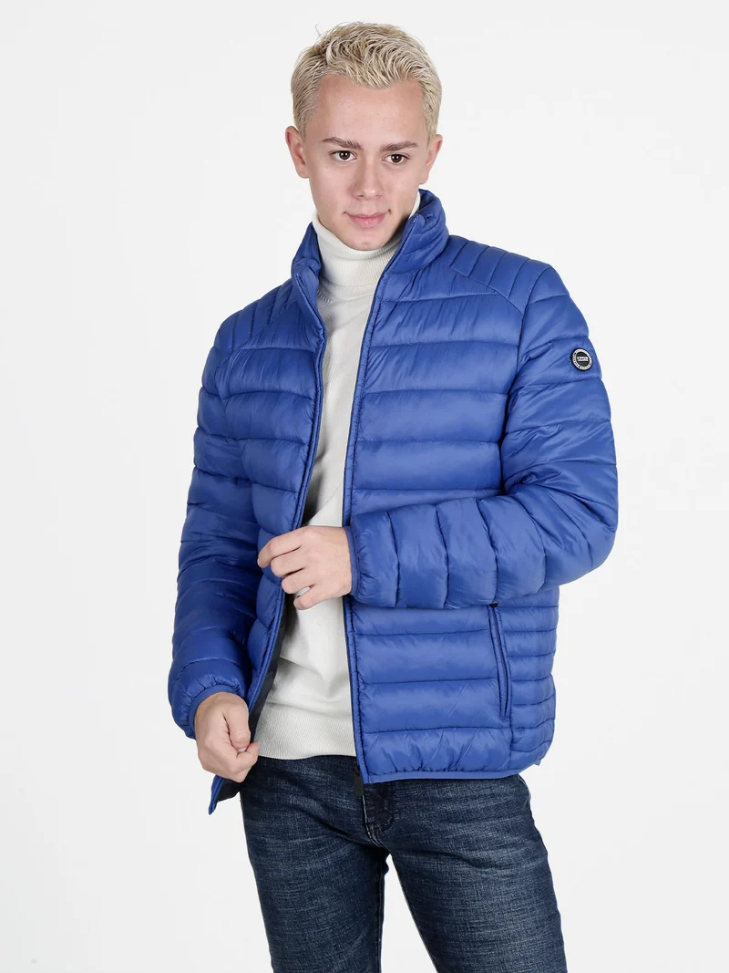 Piumino da uomo con zip - blu