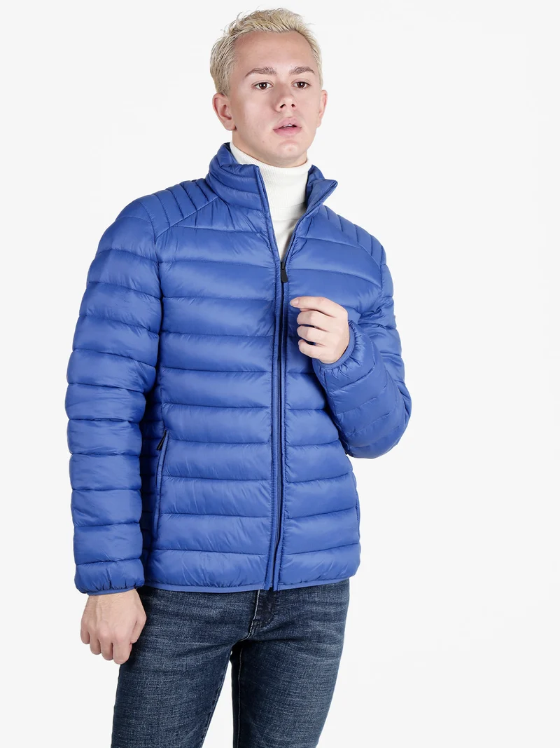 Piumino da uomo con zip - blu