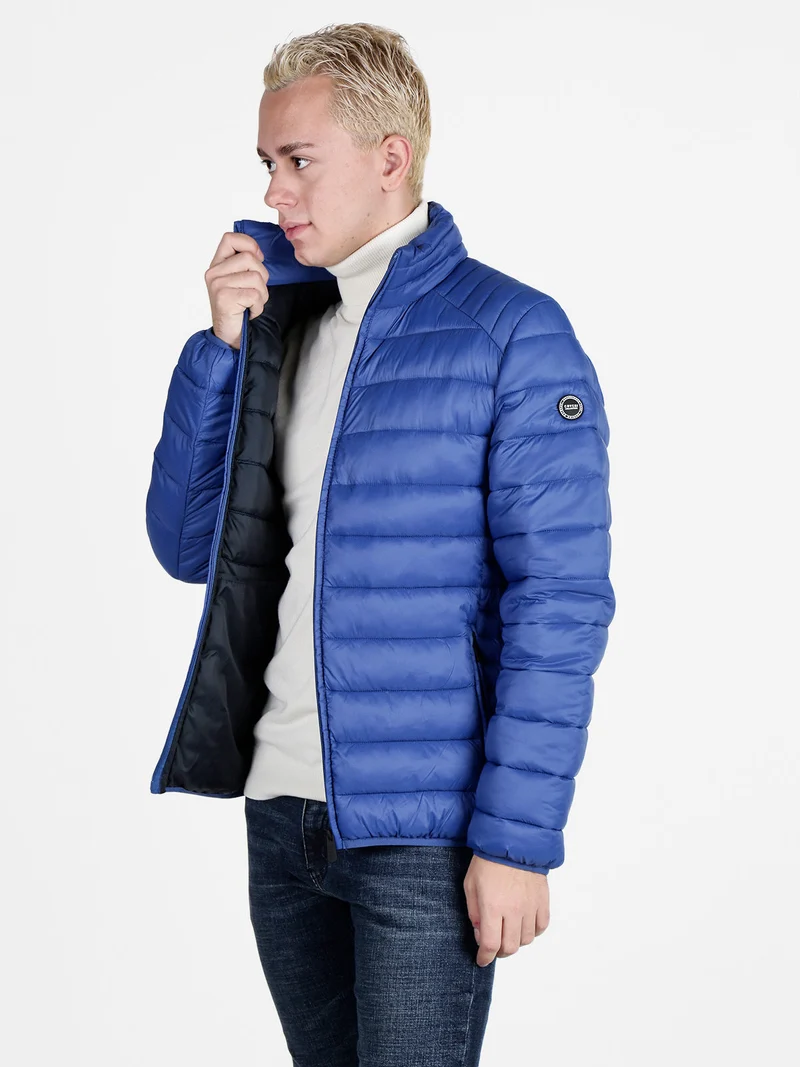 Piumino da uomo con zip - blu