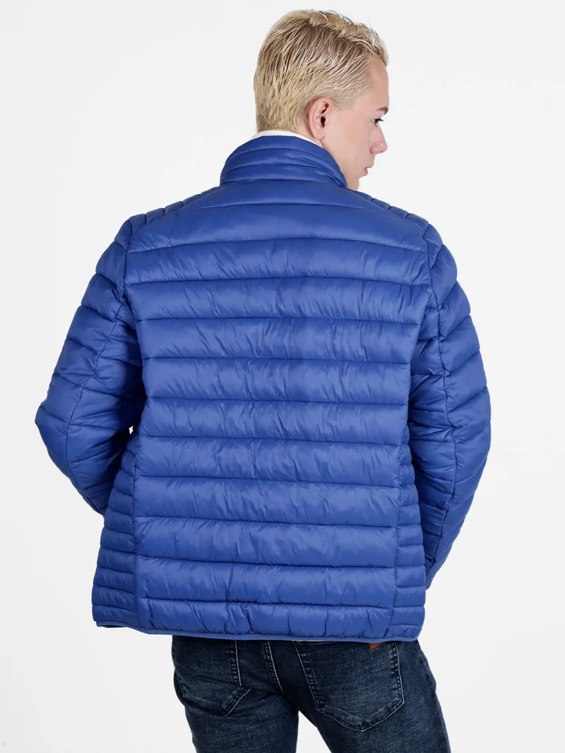 Piumino da uomo con zip - blu