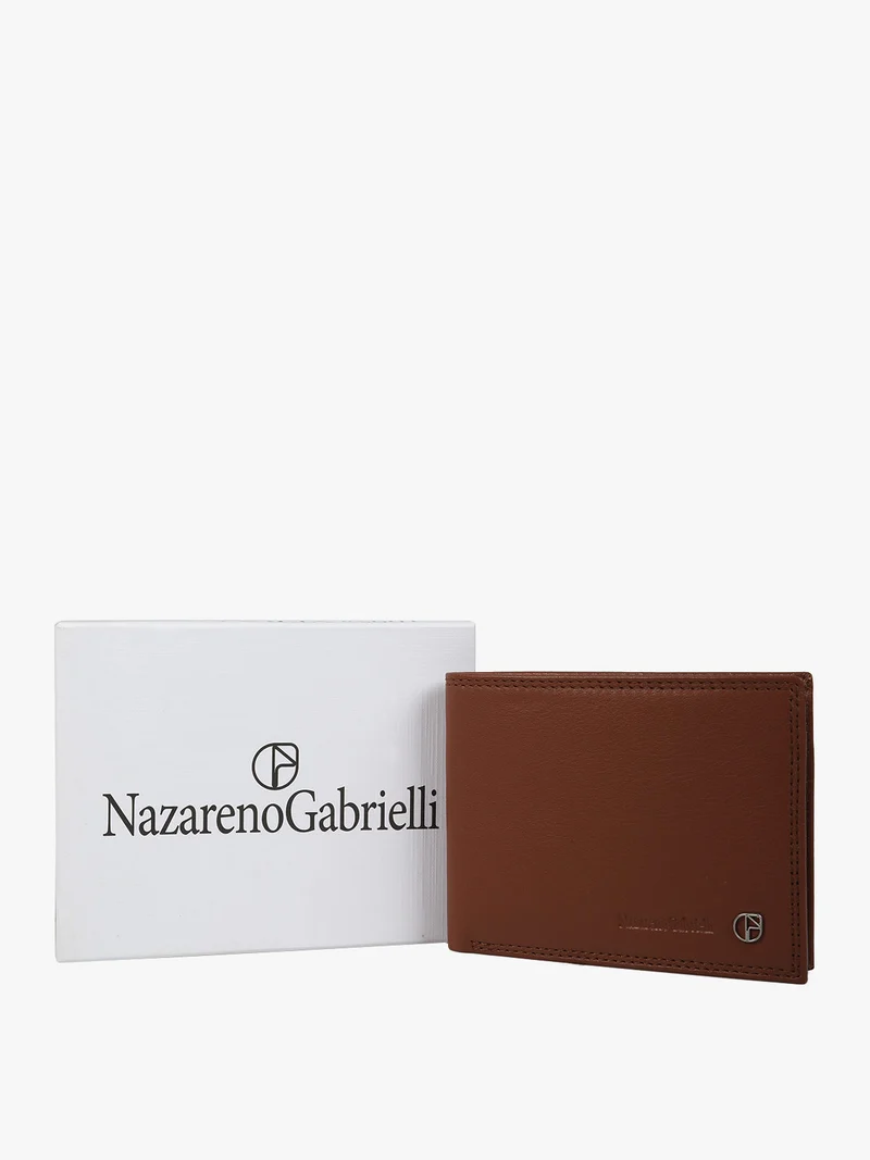 Portafoglio in pelle da uomo - marrone