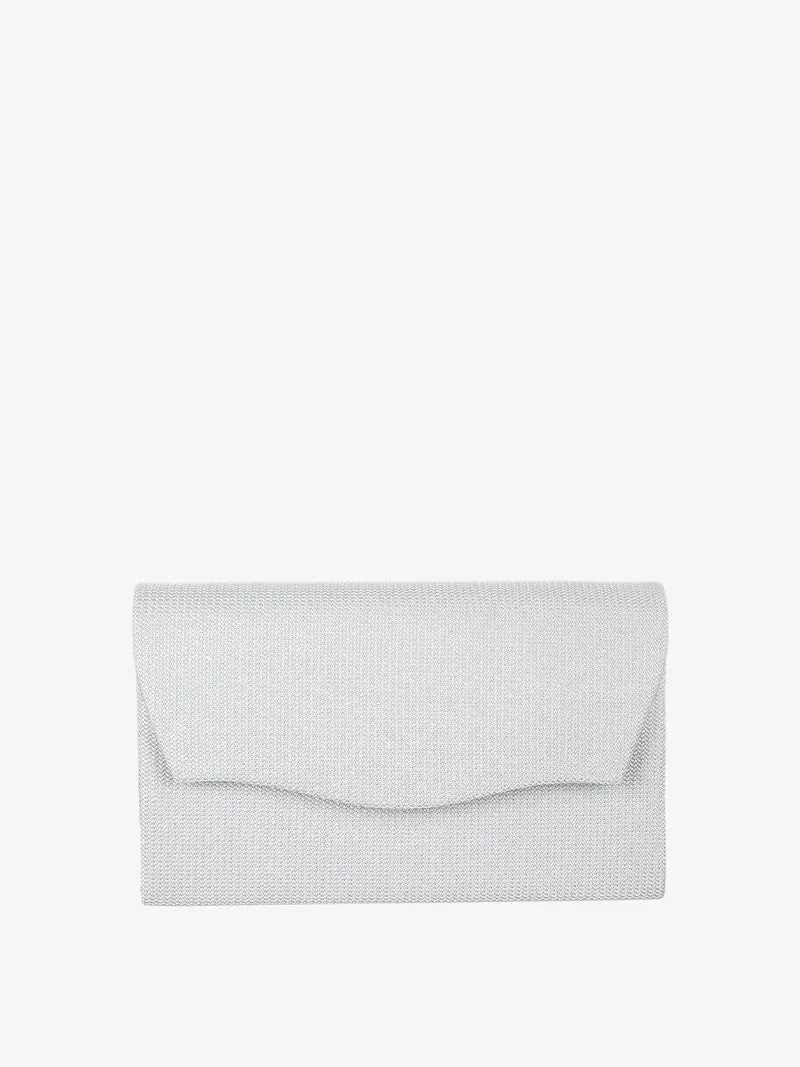 Pochette da donna elegante con brillantini - argento