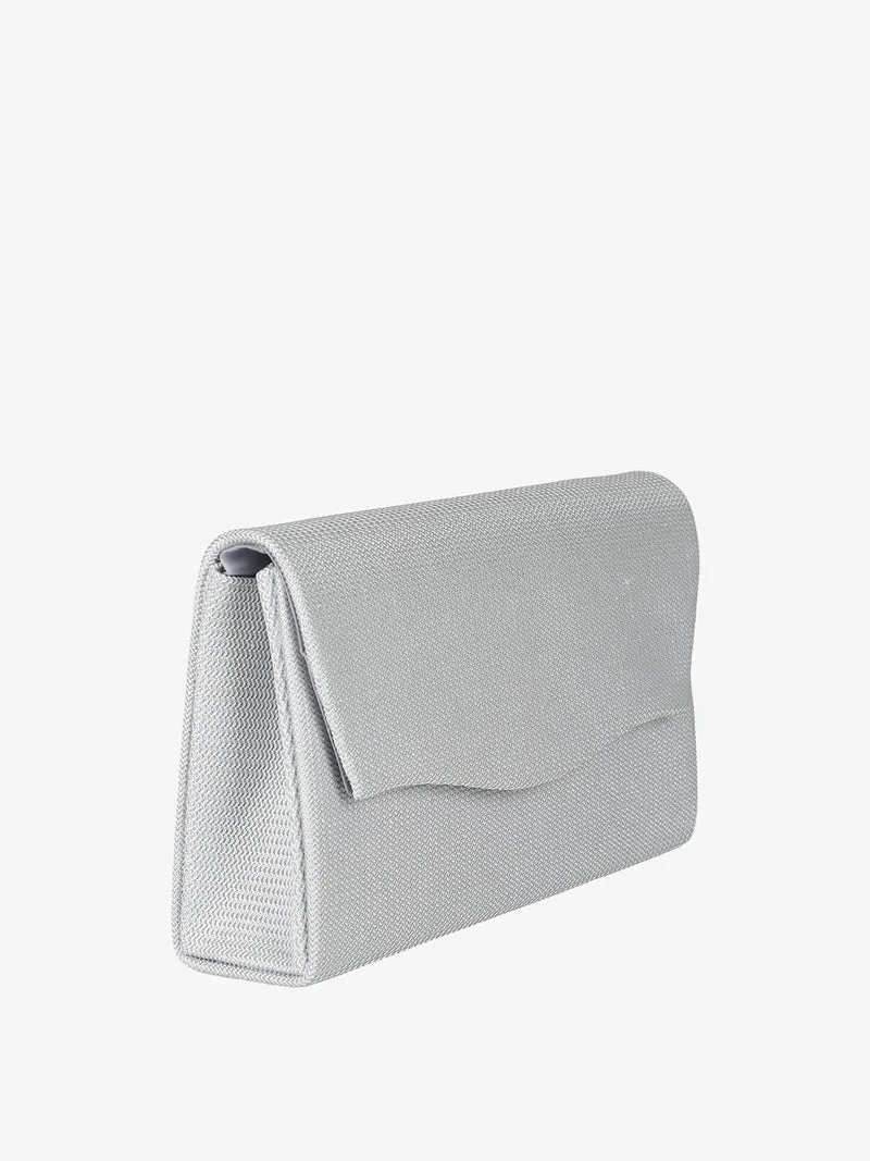 Pochette da donna elegante con brillantini - argento