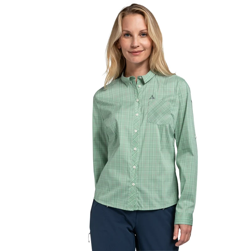 SCHÖFFEL Blouse Burgspitz SH L Wanderbluse kurzarm