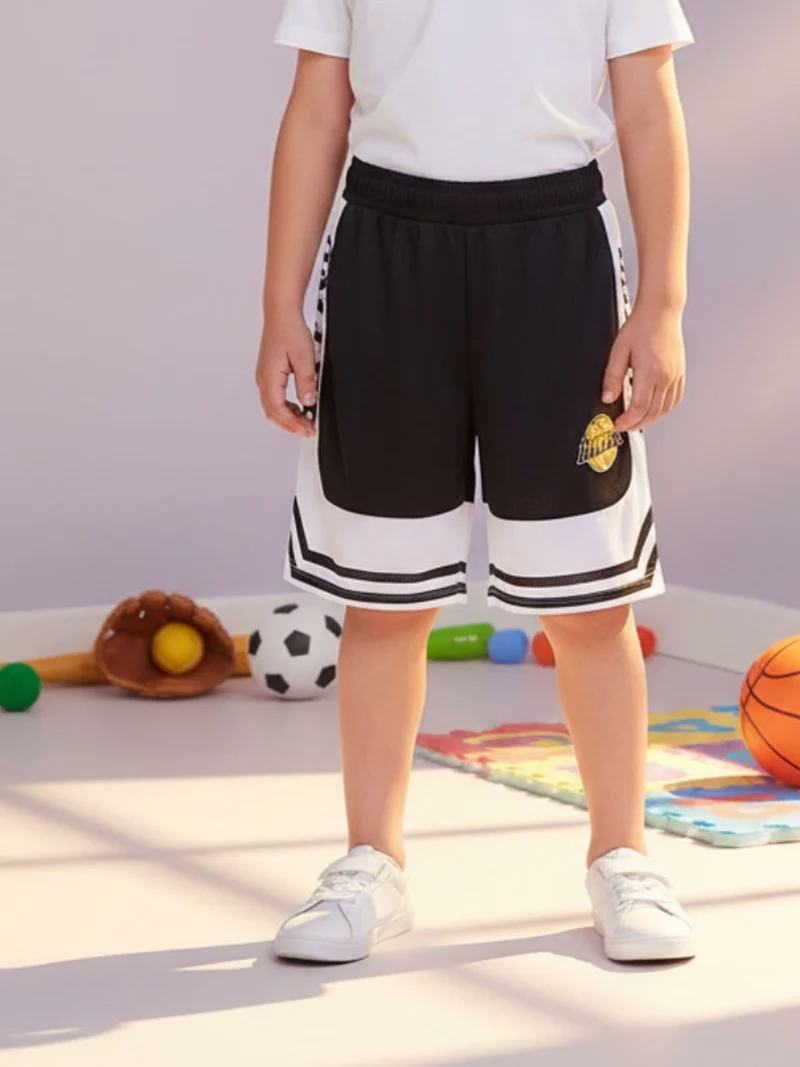 Bermuda sportivi da bambino - nero