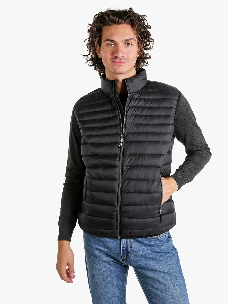 Gilet da uomo imbottito - nero