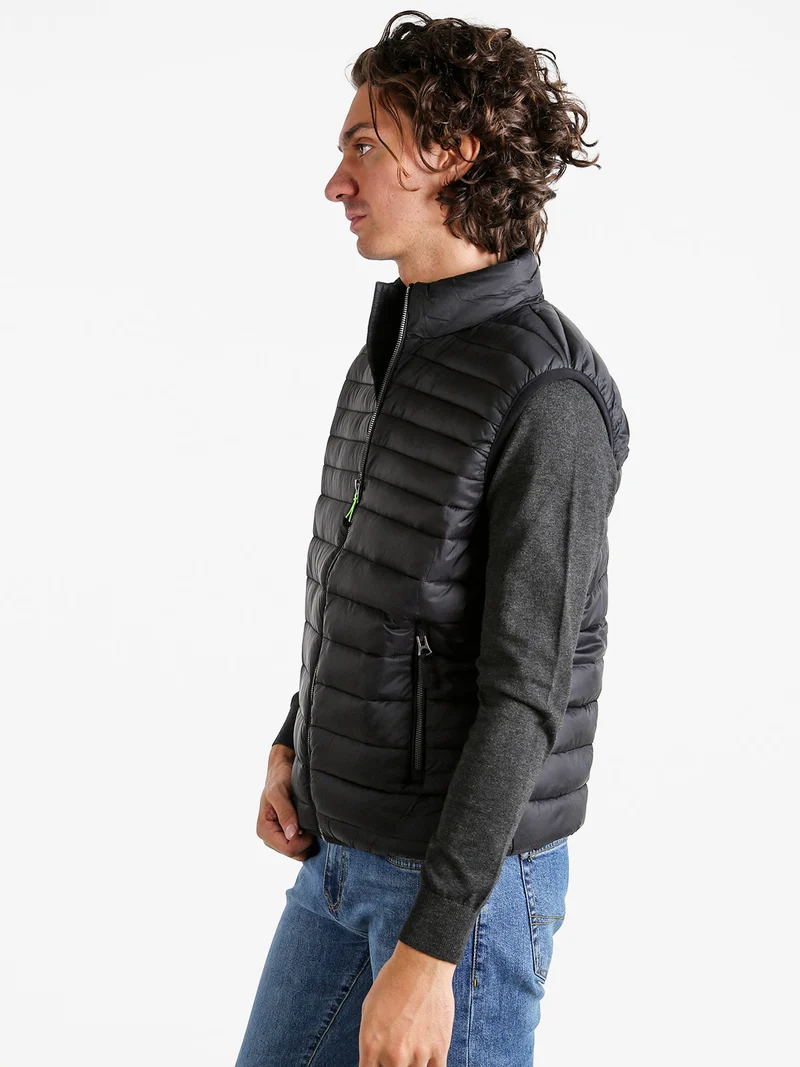 Gilet da uomo imbottito - nero