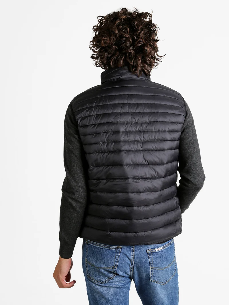 Gilet da uomo imbottito - nero