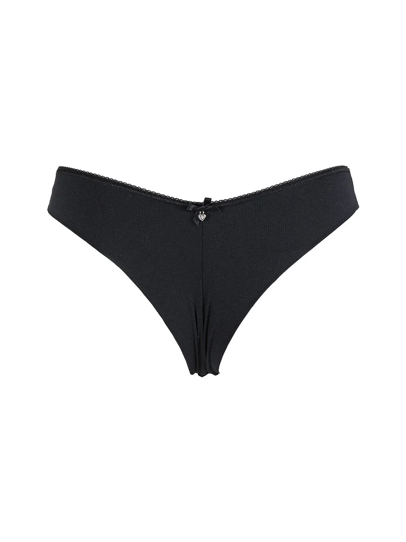 DARLING Brasiliana donna con pizzo - nero