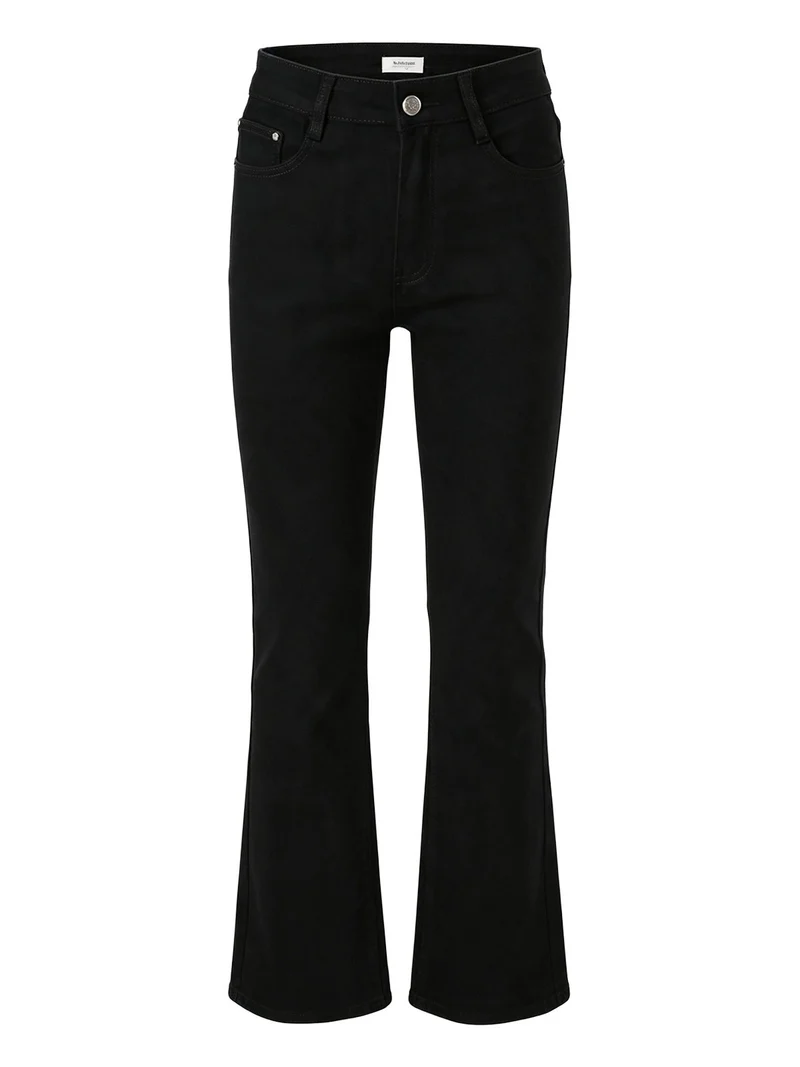 Pantaloni donna a vita alta - nero