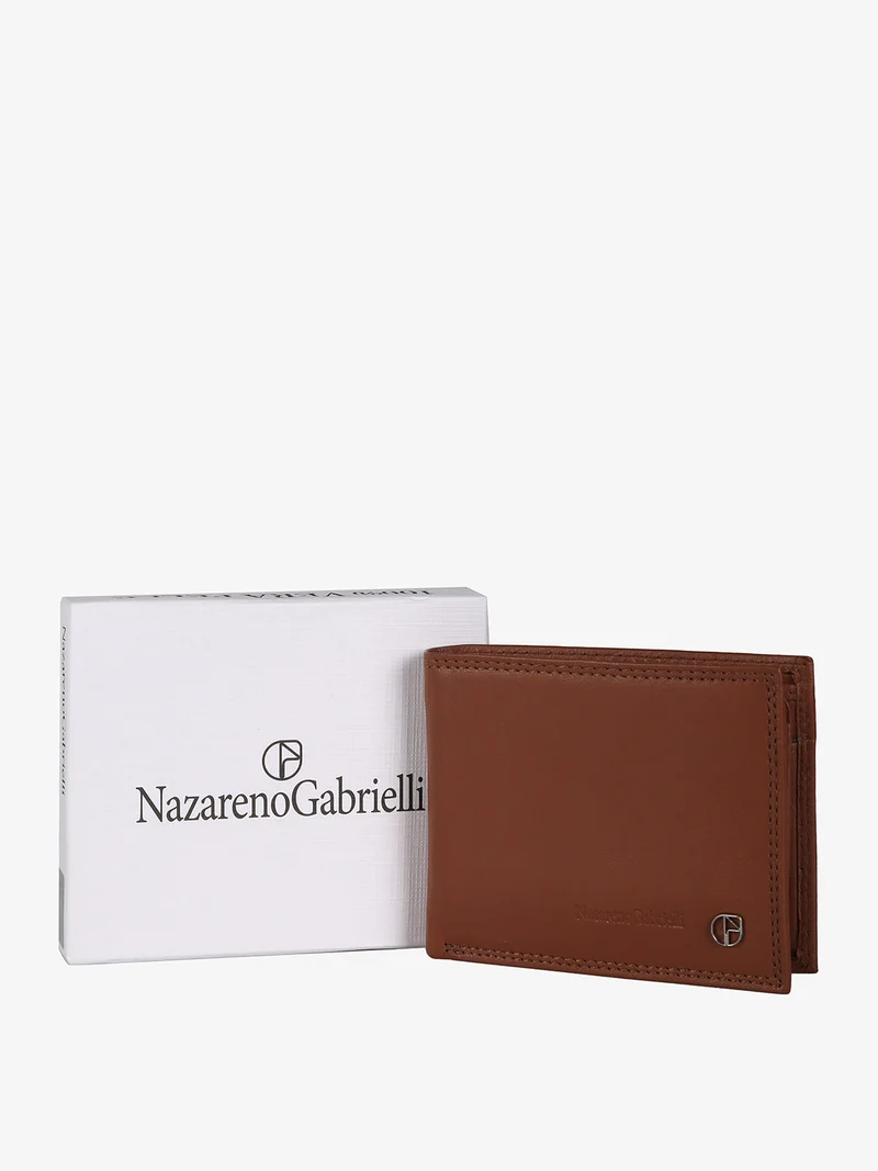 Portafoglio in pelle da uomo - marrone