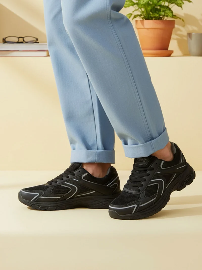 Sneakers sportive da uomo - nero