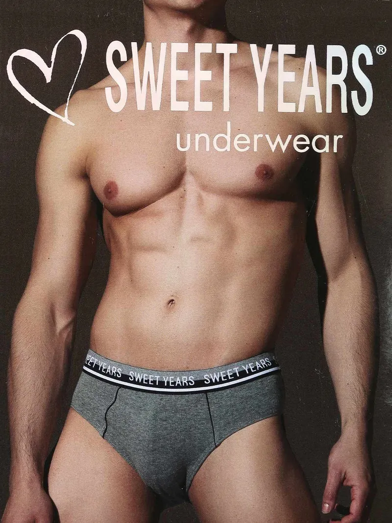 Slip uomo in cotone elasticizzato - grigio