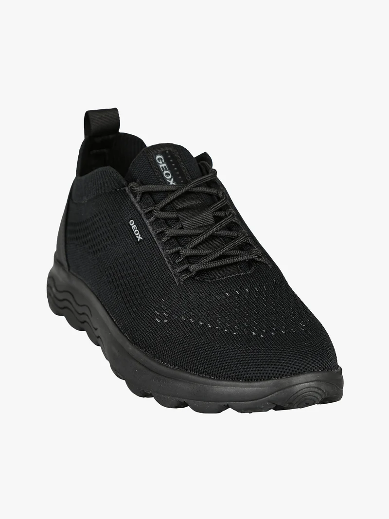 U SPHERICA A - KNITTED Sneakers da uomo in mesh - nero