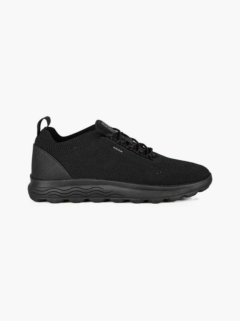 U SPHERICA A - KNITTED Sneakers da uomo in mesh - nero
