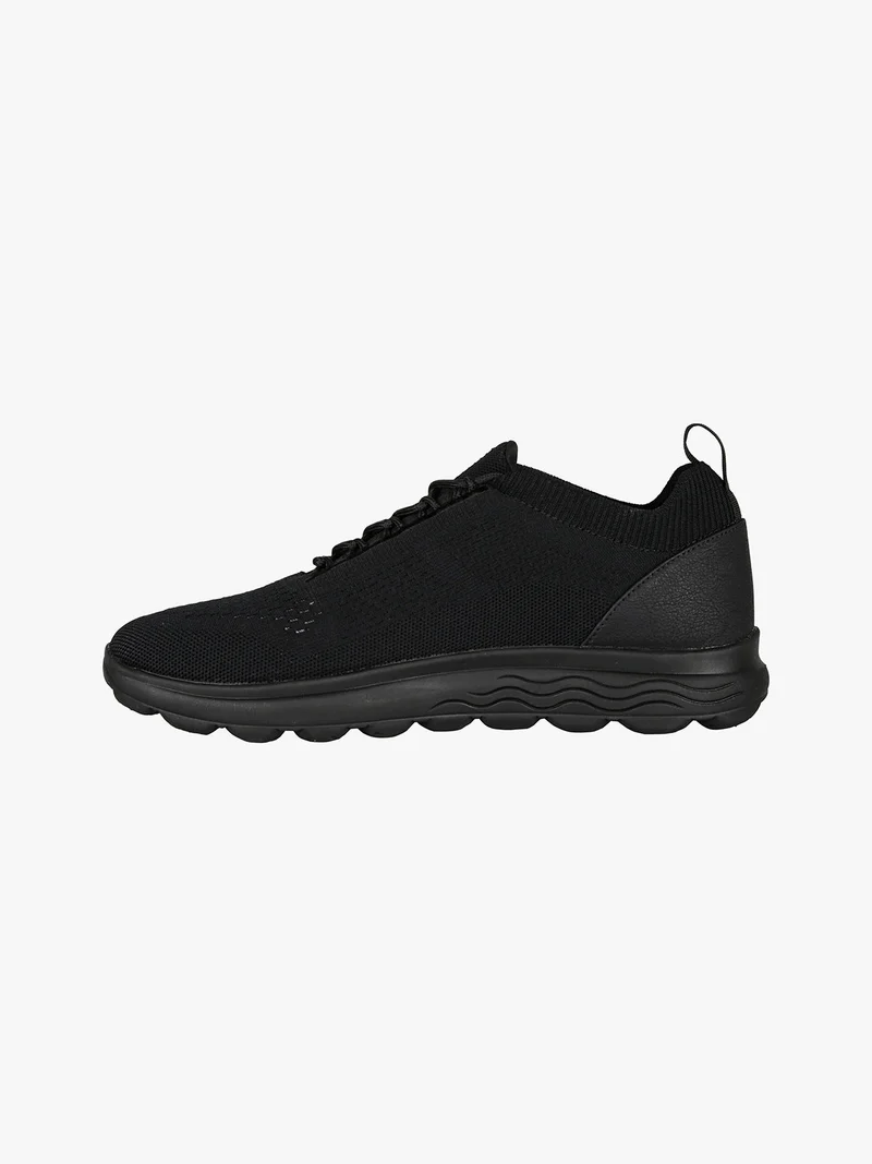 U SPHERICA A - KNITTED Sneakers da uomo in mesh - nero