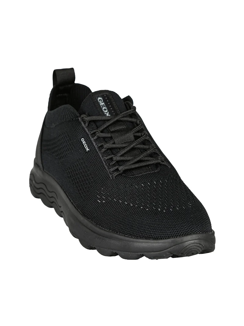 U SPHERICA A - KNITTED Sneakers da uomo in mesh - nero