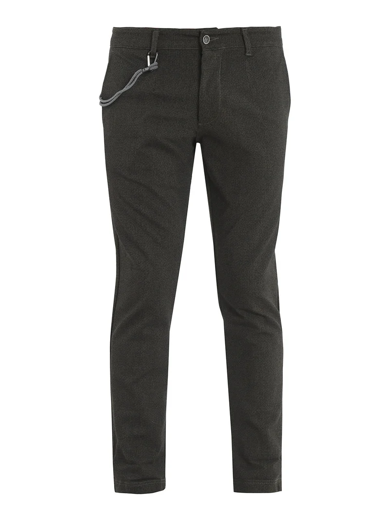 Pantaloni slim fit da uomo - verde scuro