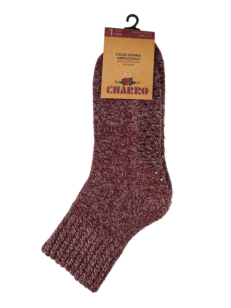 Calze antiscivolo donna - bordeaux