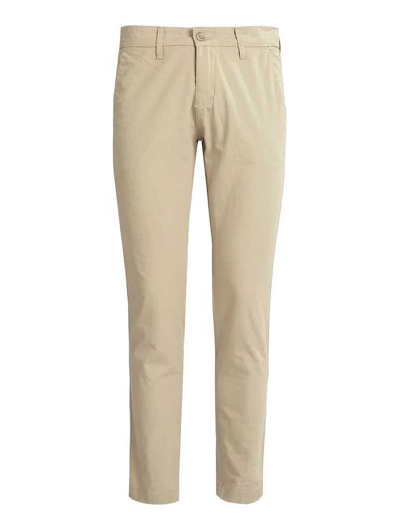 Pantaloni da uomo in cotone slim fit - beige