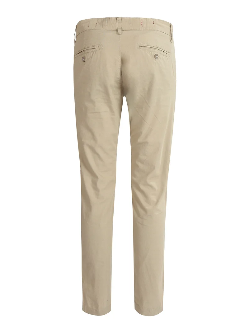 Pantaloni da uomo in cotone slim fit - beige